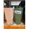 Image 2 : Reduce Tumblers, 2-Piece Set, 40 oz, Pink and Green