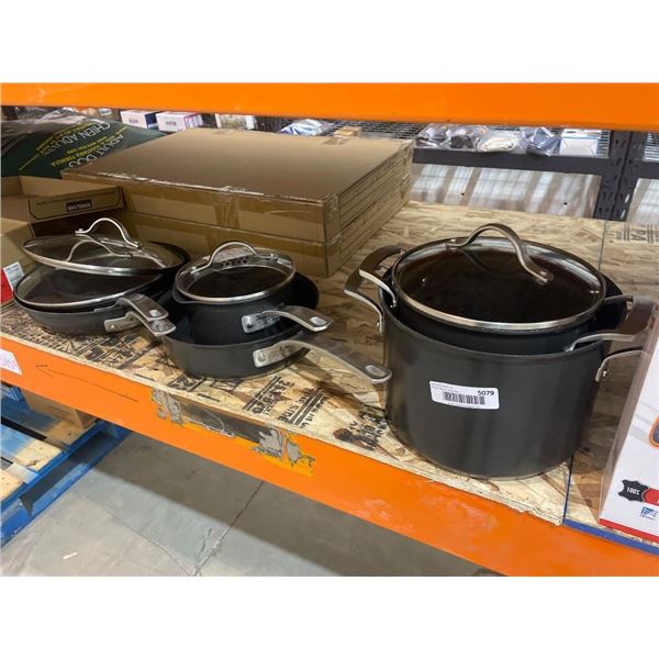 Non-Stick Cookware Set Featuring Pots and Pans with Lids