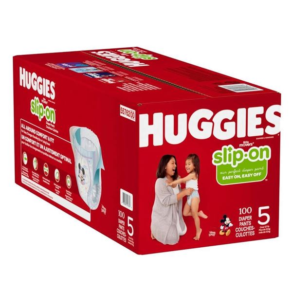 Huggies Slip-On Diaper Pants Size 5, 100 Count
