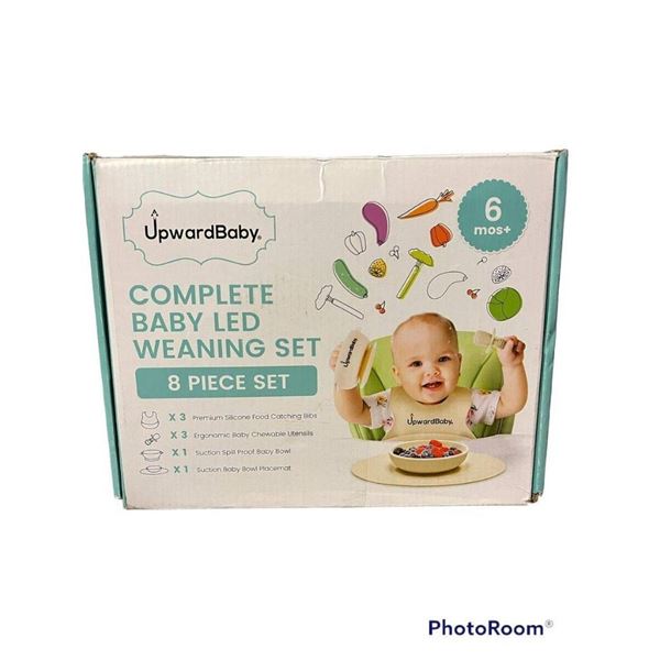 Green Silicone Baby Feeding Set with Spoon and Bowl