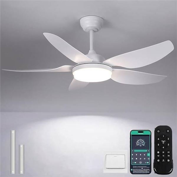 Kviflen Ceiling Fan with RGB Lights and Music Speaker