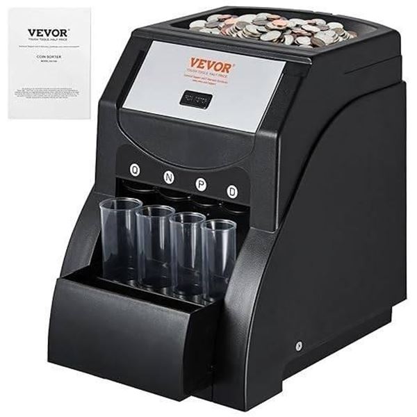 Vevor SS1350 Coin Sorter with Sorting Tray