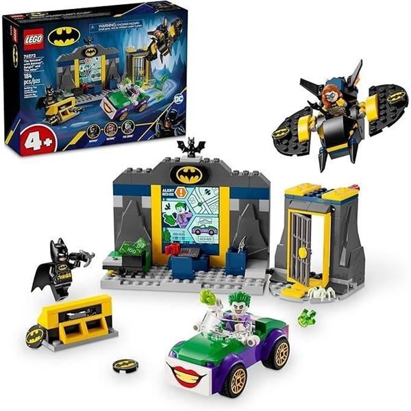 LEGO Set 76272 The Batcave with Batman Batgirl and Joker 184 Pieces
