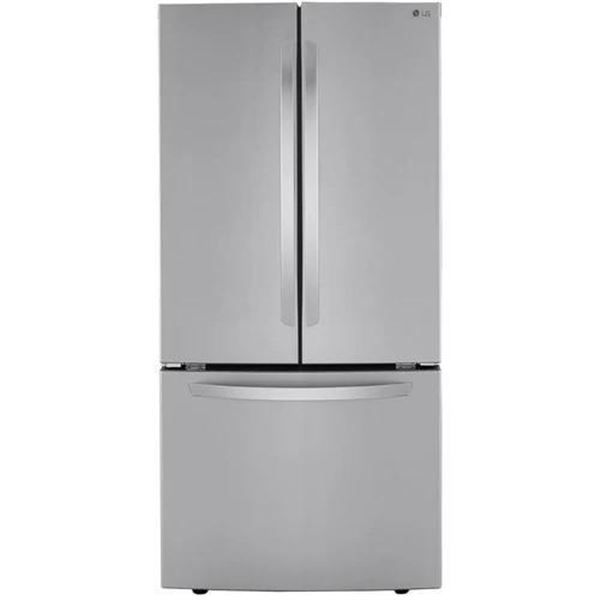 LG 33-inch, 25 cu.ft. Freestanding French Door Refrigerator with Interior Ice Maker LRFCS2503S ***IN