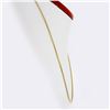 Image 3 : NEW 14K Yellow Gold 18" Long 1.55mm Rounded Beveled Box Link Chain Necklace