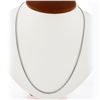 Image 1 : NEW Unisex Solid 14k White Gold 2.8mm Miami Cuban Curb Link 22" Chain Necklace