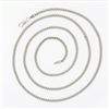 Image 4 : NEW Unisex Solid 14k White Gold 2.8mm Miami Cuban Curb Link 22" Chain Necklace