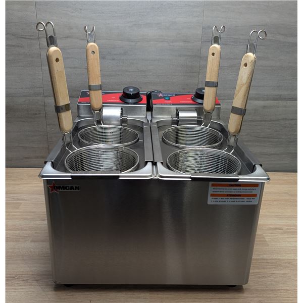 8L (4L x 2) Pasta Cooker, 120V, Omcan 43558|R4-2