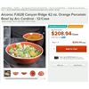 Image 12 : Canyon Ridge 8.5" Orange Bowls, 42oz, Arcoroc FJ628 - Lot of 12|R9-1