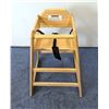 Image 2 : Natural Color Wooden High Chair, Omcan 80610|R3-2,3
