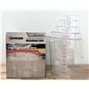 Image 1 : Clear Polycarbonate Measuring Cup Set, Omcan 80575 - Lot of 5 Pieces|L7R-3