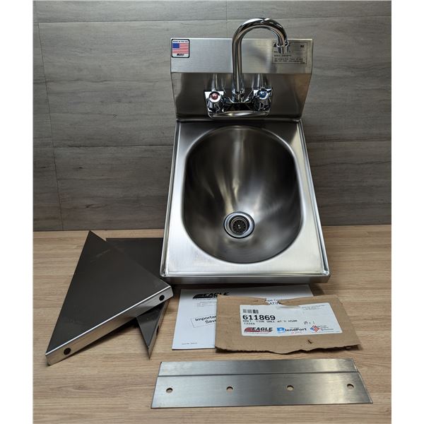 Eagle Group HSAN-10-F Hand Sink W/Splash Mount Gooseneck Faucet|FtF