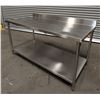 Image 2 : 63" x 29" Stainless Steel Work Table W/Backsplash|TY8/R5