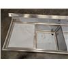 Image 7 : Thorinox 24" x 24" x 14" Three Tub Sink W/Left Drain Board|240166/L9