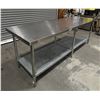 Image 3 : 96" x 30" Stainless Steel Work Table|Int1/L9