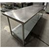 Image 5 : 96" x 30" Stainless Steel Work Table|Int1/L9