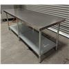 Image 6 : 84" x 30" Stainless Steel Work Table|Int2/L9
