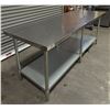 Image 7 : 84" x 30" Stainless Steel Work Table|Int2/L9