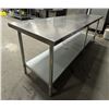 Image 6 : 96" x 30" Stainless Steel Work Table|Int4/L9