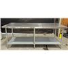 Image 1 : 84" x 30" Stainless Steel Work Table|Int5/L9