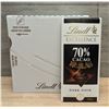 Image 1 : Lindt Excellence Dark 70% Cocoa Chocolate Bar, 100g - Lot of 20 (1 Case)|L6CR2