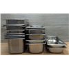 Image 3 : Various Sizes of Stainless Steel Inserts & Lids - Lot of 21pcs|LL-30/R9Pallet