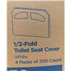 Image 2 : Pacific Blue Select 1/2-Fold Toilet Seat Cover - Lot of 1000 ( 1 box )|EC4