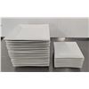 Image 1 : 7-1/2" & 10-1/2" White Square Plates - Lot of 29pcs|LL-42/R2Pallet
