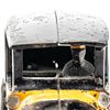 Image 4 : 1920s Arcade 9" Yellow Cab Cast Iron Toy w Driver