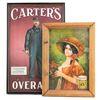 Image 1 : 2 Framed Advertisements Carter's Overalls