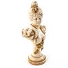 Image 2 : Elegant 12" Victorian Lady Bust Chalkware Statue