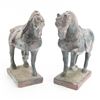 Image 1 : Mid Century ABCO 11" Chalkware Horse Statue Pair