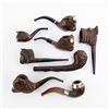 Image 1 : 7 Carved Briar Smoking Pipes