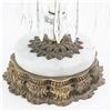 Image 5 : Dazzling 9.5" Crystal & Marble Pedestal Base