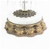Image 8 : Dazzling 9.5" Crystal & Marble Pedestal Base