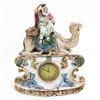 Image 2 : Vintage German Porcelain Bisque Clock & Vase Set