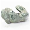 Image 3 : Green Marble Statue Girl Curled Up Rock Formation