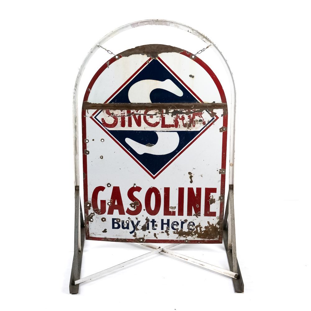 Skelly Sinclair Gas Oil Grease Advertising Sign
