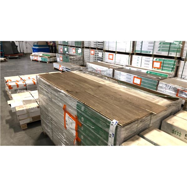 1,395.9SQ FT OF ECKO NEW BROWN ENGINEERED WOOD FLOORING