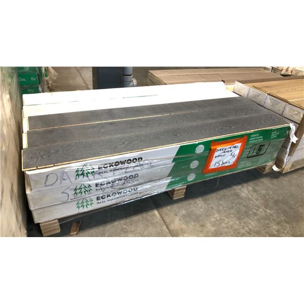 467.85SQ FT OF ECKO DARK PEARL SILVER ENGINEERED WOOD FLOORING