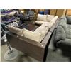 Image 4 : PATIO BLISS 7PCS BROWN RATTAN OUTDOOR SOFA SET WITH CREAM CUSHIONS IN BOX *4 BOXES*