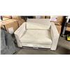 Image 1 : THOMASVILLE CREAM FABRIC CONVERTIBLE SINGLE BED DEEP SEAT ARMCHAIR