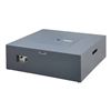 Image 2 : PARAMOUNT FP-419 GREY SQUARE CAST ALUMINUM CONCRETE LOOK OUTDOOR FIRE TABLE WITH CONVERTIBLE BURNER