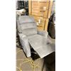 Image 3 : GREY FABRIC ROCKING RECLINING ARMCHAIR