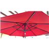 Image 2 : TREASURE GARDEN 9' GLIDE TILT OCTAGONAL OUTDOOR PATIO UMBRELLA RED COLOR WITH TREASURE GARDEN
