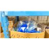Image 2 : SHELF OF ASSORTED POOL SKIMMER NETS, BRUSHES, BALBOA PLUG N' CLICK HEATER, OLYMPIC VACUUM HOSE,