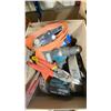 Image 2 : MAKITA CORDLESS DRILL , ASSORTED STRAPS, TOOLS, STOVE BRIGHT HIGH TEMP STOVE PAINT & ULINE COLOURED