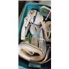Image 3 : LARGE TOTE WITH TIE DOWN AND TOW STRAPS ETC.