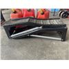 Image 2 : PAIR OF BLACK METAL CAR RAMPS AND 3 JERRY CANS