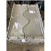 Image 2 : STACK OF 10 STORAGE TOTES WITH INTERLOCKING LIDS